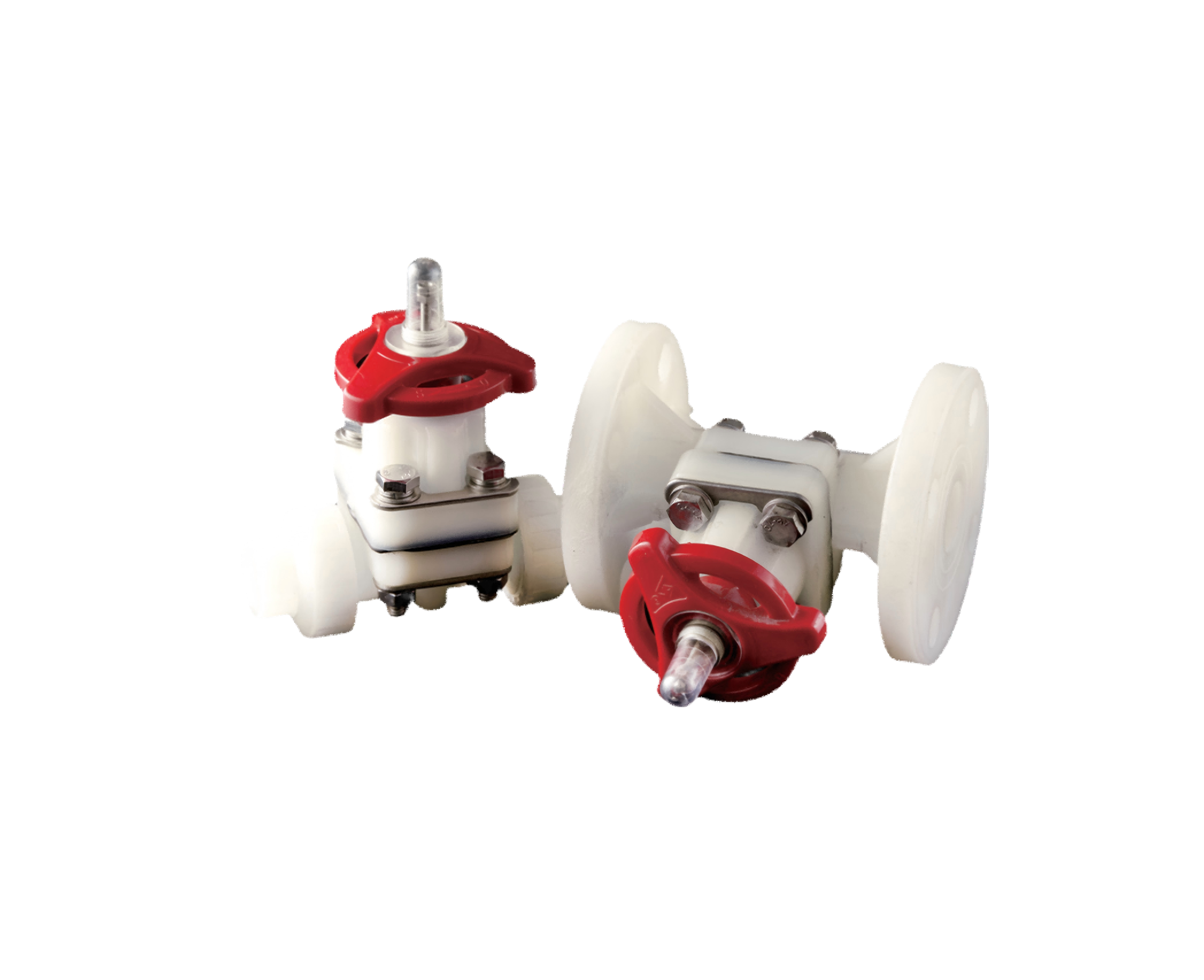 PVDF Flanged Diaphragm Valve